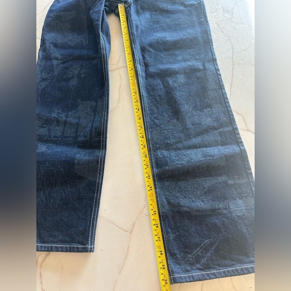 NWOT Lafayette 148 New York Postcards Laser Print York Denim Jeans 27​​ - Picture 13 of 13
